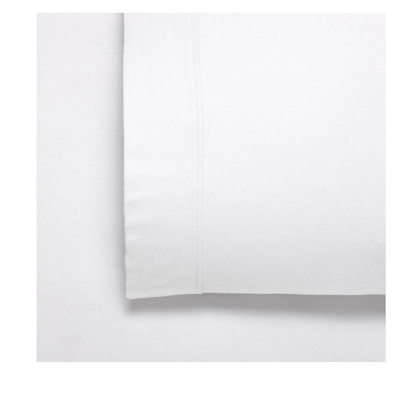 Bianca Fletcher Flannelette Cotton Sheet Set White Double - Mekamart Australia