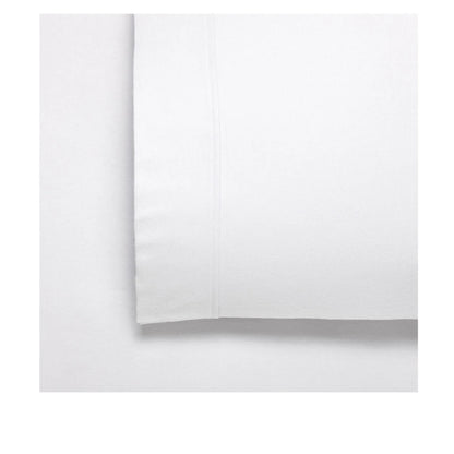 Bianca Fletcher Flannelette Cotton Sheet Set White Queen - Mekamart Australia