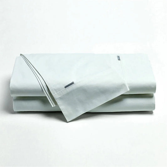 Bianca Heston Cotton Percale Sheet Set White Queen - Mekamart Australia