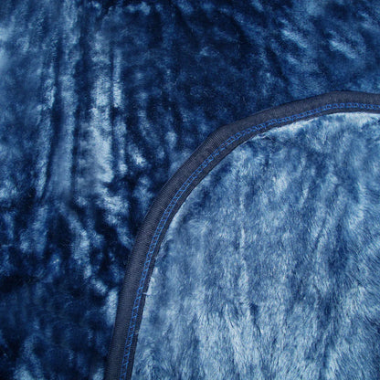 375gsm 1 Ply Solid Faux Mink Blanket Queen 200x240 cm Charcoal - Mekamart Australia