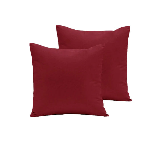 Pair of Polyester Cotton European Pillowcases Cherry - Mekamart Australia