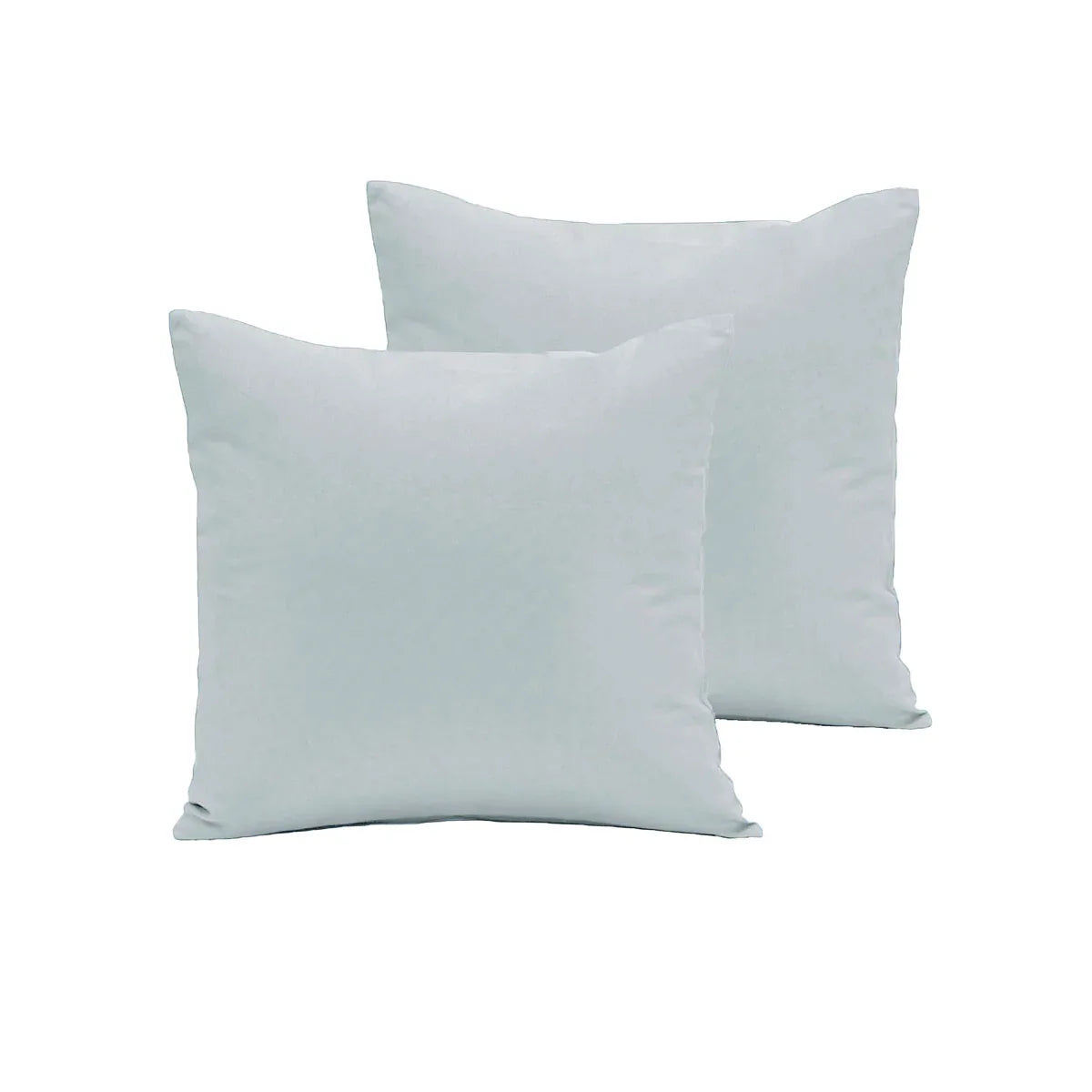 Pair of Polyester Cotton European Pillowcases Ice Blue - Mekamart Australia