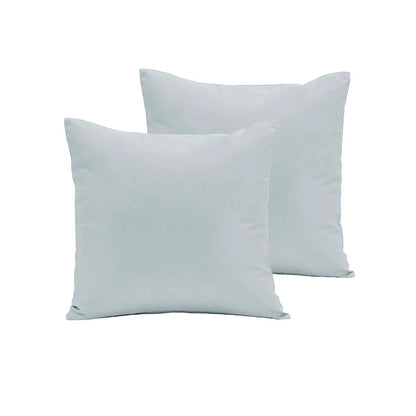 Pair of Polyester Cotton European Pillowcases Ice Blue - Mekamart Australia