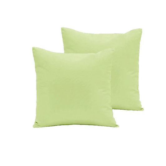 Pair of Polyester Cotton European Pillowcases Moss - Mekamart Australia