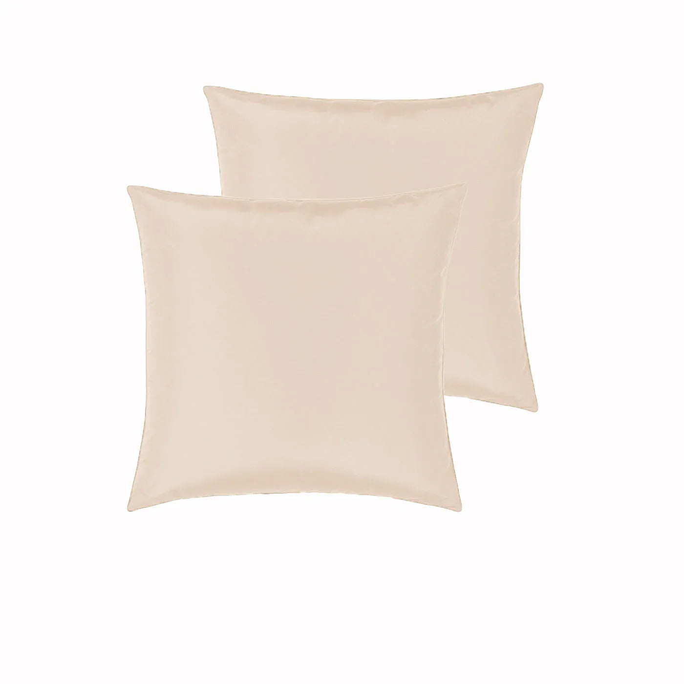 PepperMIll Satin European Pillowcases ( Pair ) APRICOT - Mekamart Australia