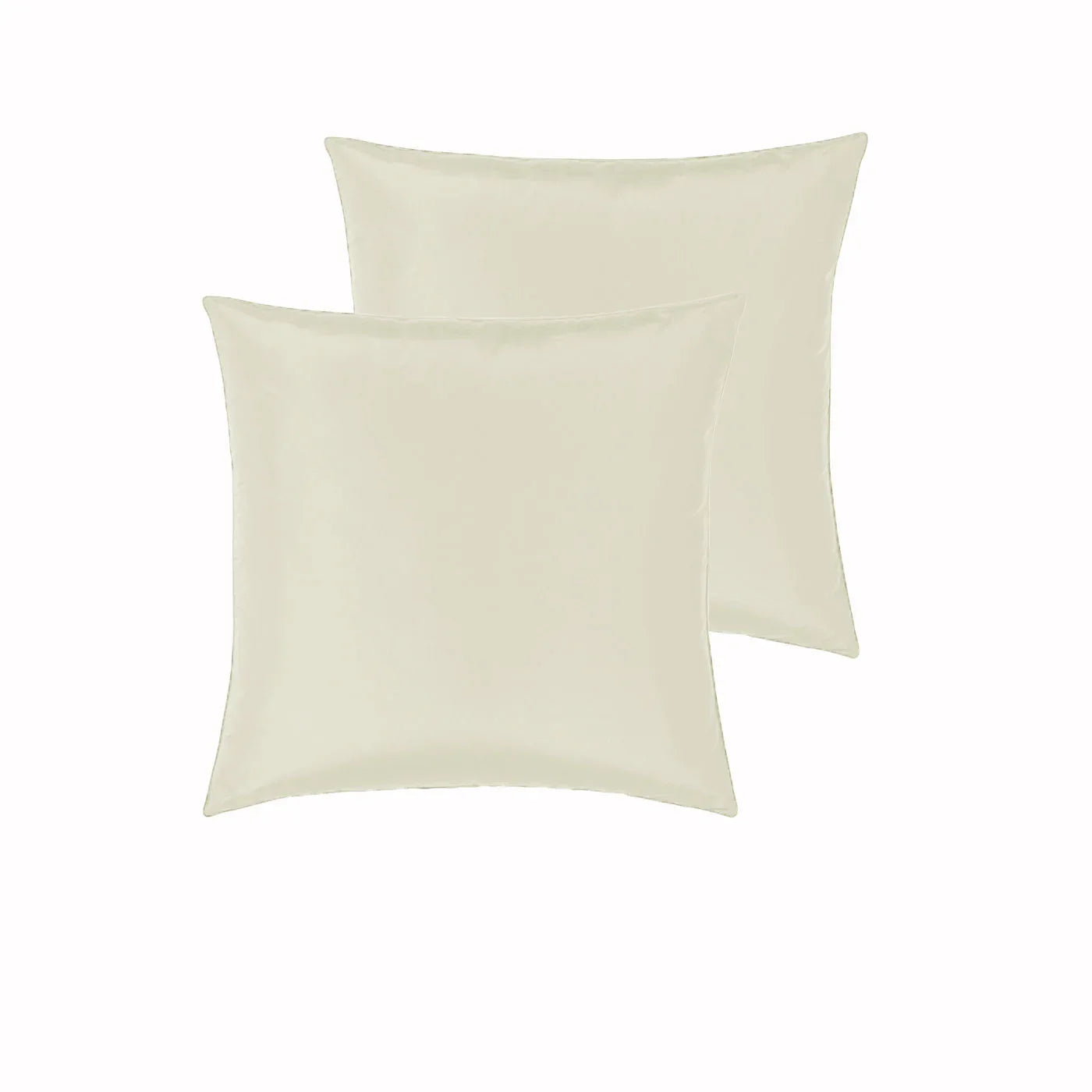 PepperMIll Satin European Pillowcases ( Pair ) IVORY - Mekamart Australia
