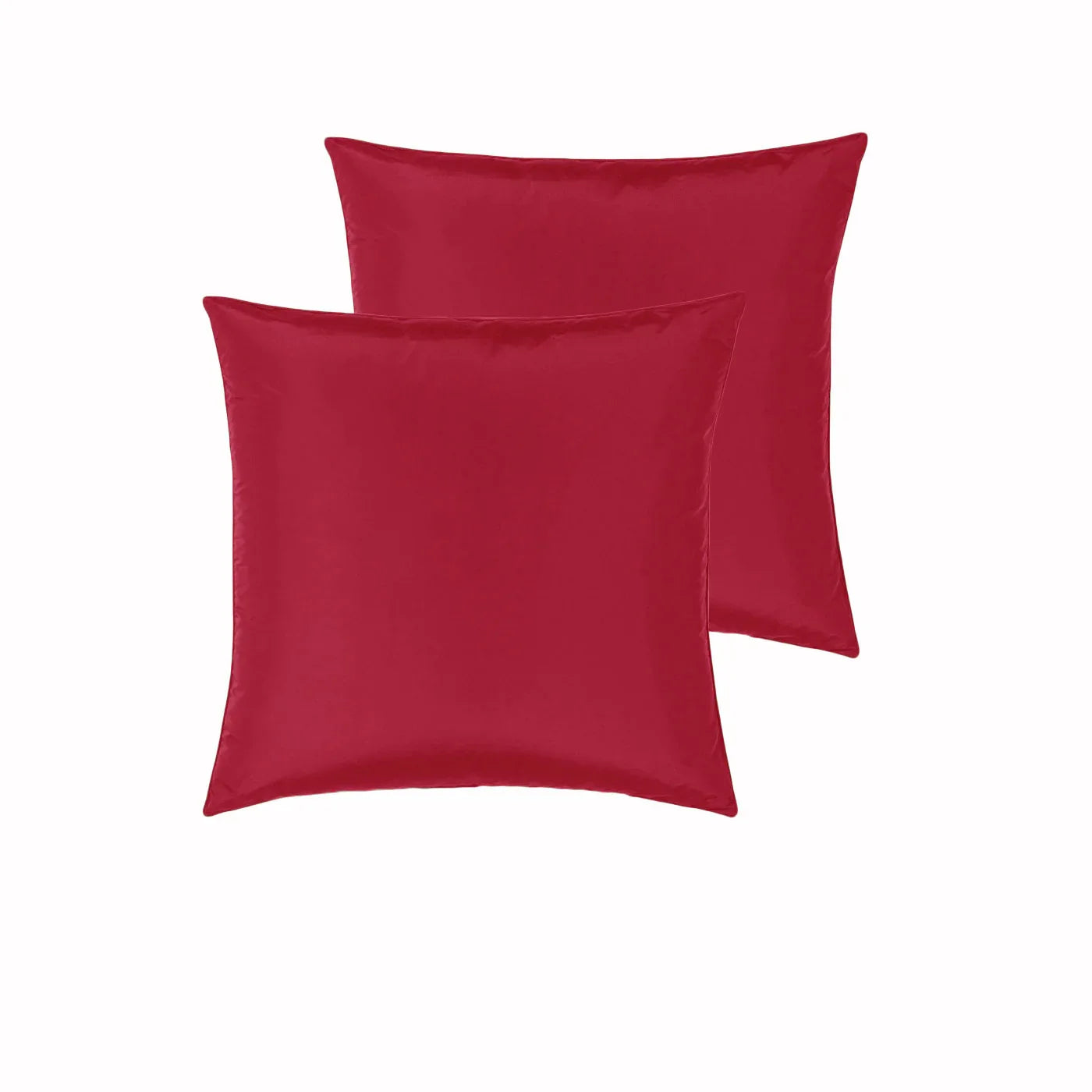 PepperMIll Satin European Pillowcases ( Pair ) RED - Mekamart Australia
