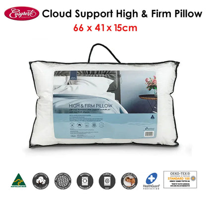 Easyrest Cloud Support High &amp; Firm Pillow 66 x 41 x 15 cm - Mekamart Australia