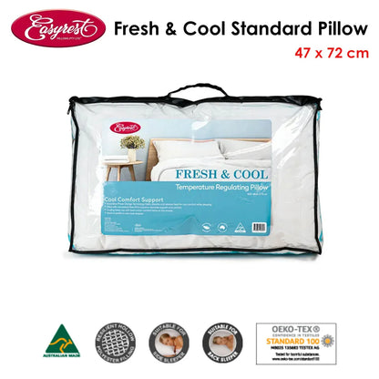 Easyrest Fresh and Cool Standard Pillow 47 x 72 cm - Mekamart Australia