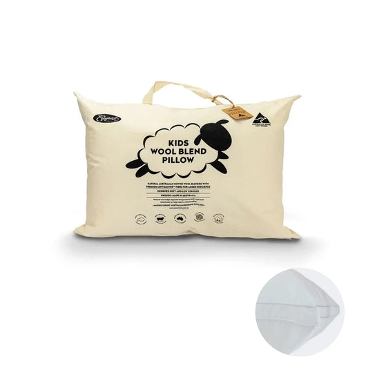 Easyrest Kids Wool Blend Standard Pillow in Fabric Bag - Mekamart Australia
