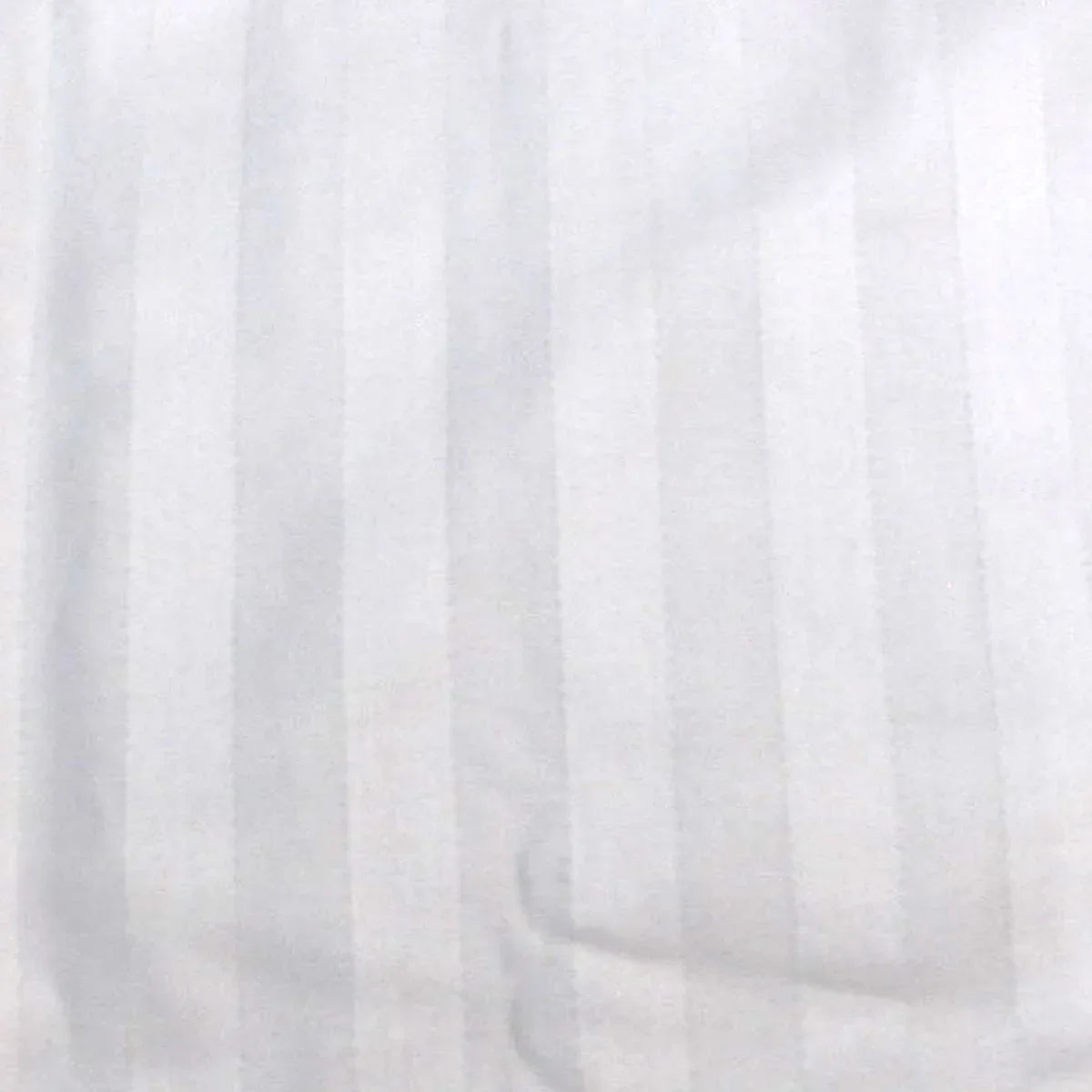 600TC Pair of Wide Self Striped Standard Pillowcases White - Mekamart Australia