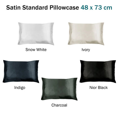 Invitation Satin Standard Pillowcase Snow White - Mekamart Australia