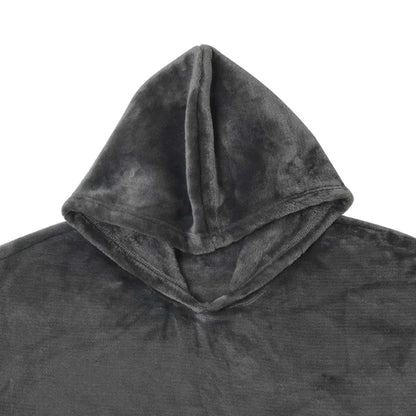 Accessorize Grey Super Soft Hooded Blanket Extra Large - Mekamart Australia