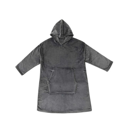 Accessorize Grey Super Soft Hooded Blanket Small/Medium - Mekamart Australia