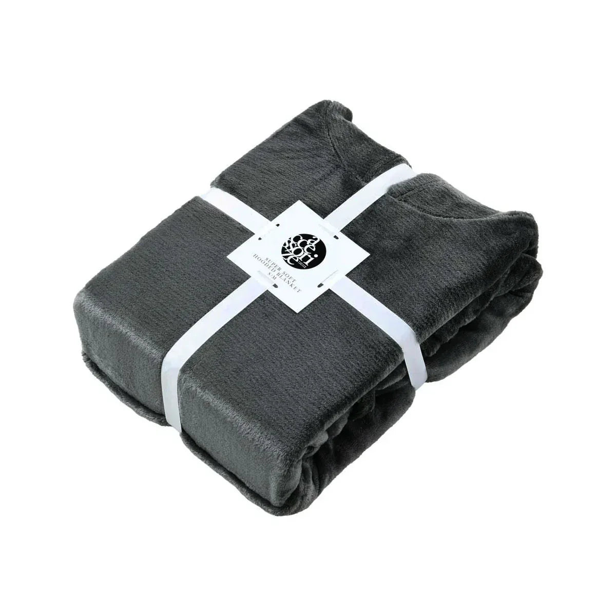 Accessorize Grey Super Soft Hooded Blanket Small/Medium - Mekamart Australia