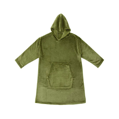 Accessorize Moss Green Super Soft Hooded Blanket Small/Medium - Mekamart Australia