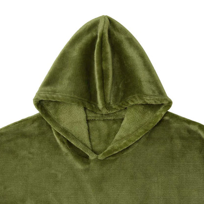 Accessorize Moss Green Super Soft Hooded Blanket Small/Medium - Mekamart Australia