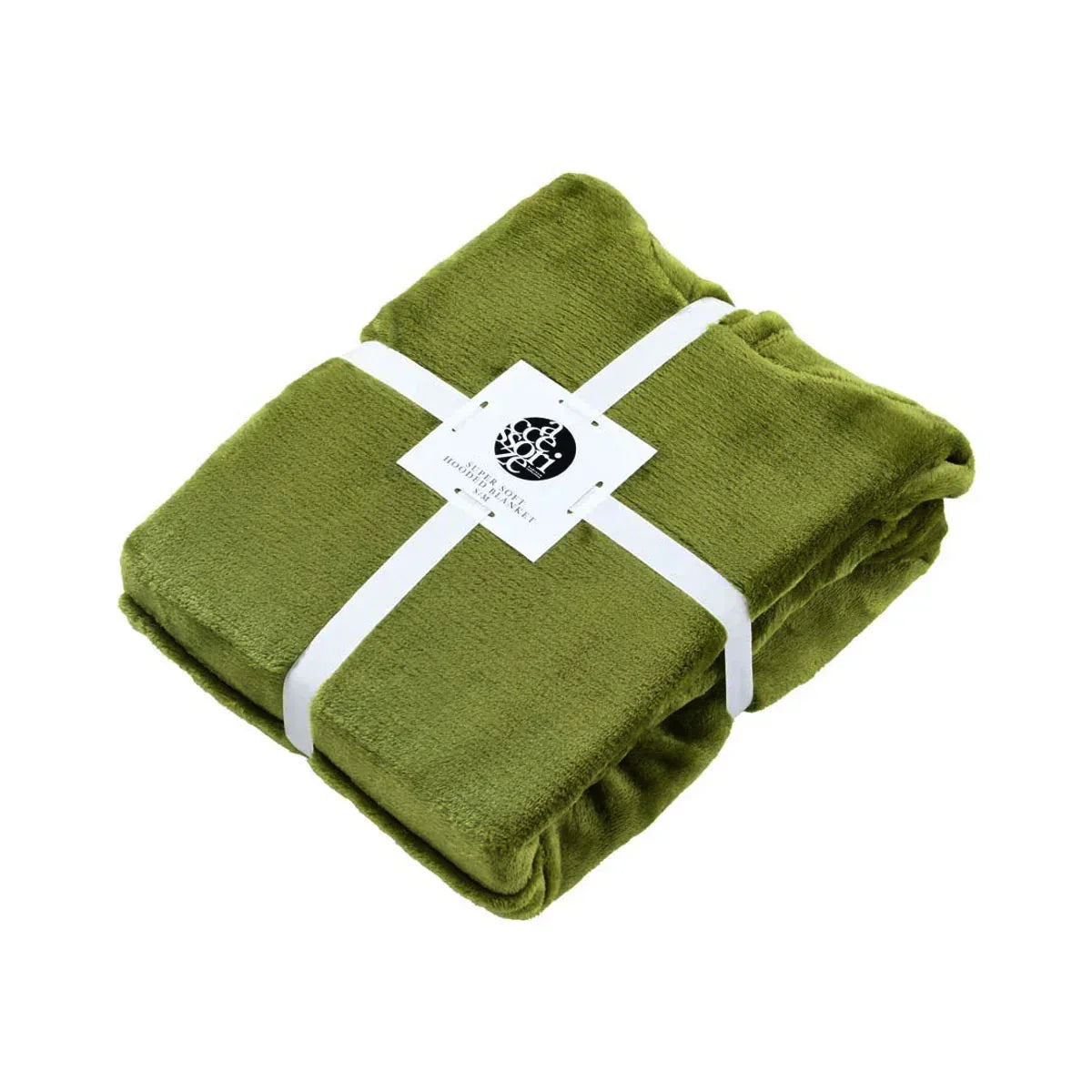 Accessorize Moss Green Super Soft Hooded Blanket Small/Medium - Mekamart Australia