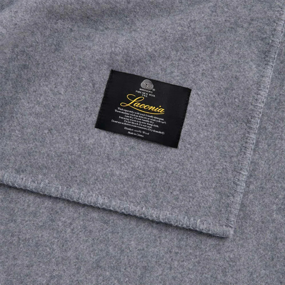 Laconia 400GSM Premium Australian Pure Wool Blanket Grey Super King - Mekamart Australia