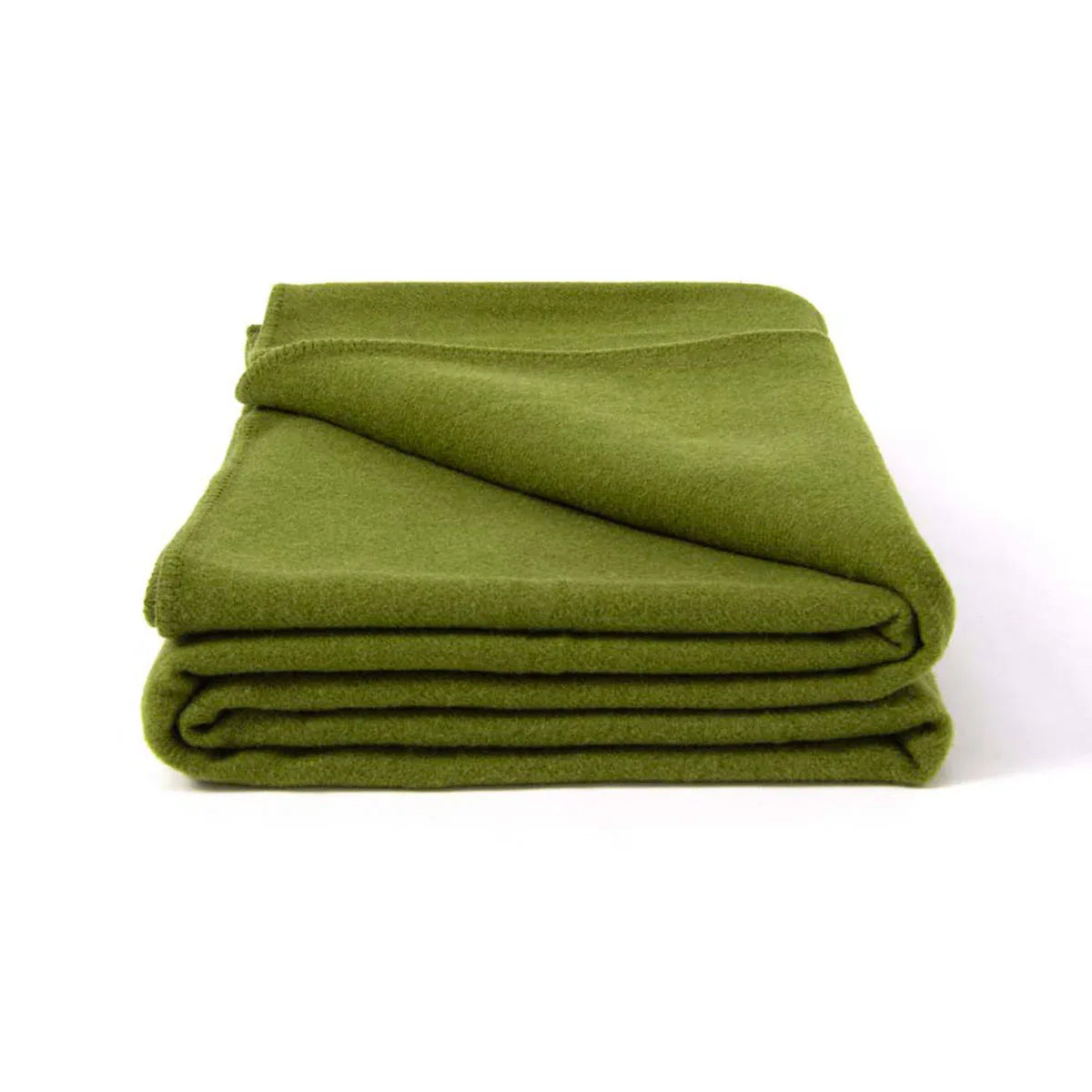 Laconia 400GSM Premium Australian Pure Wool Blanket Moss Green King - Mekamart Australia