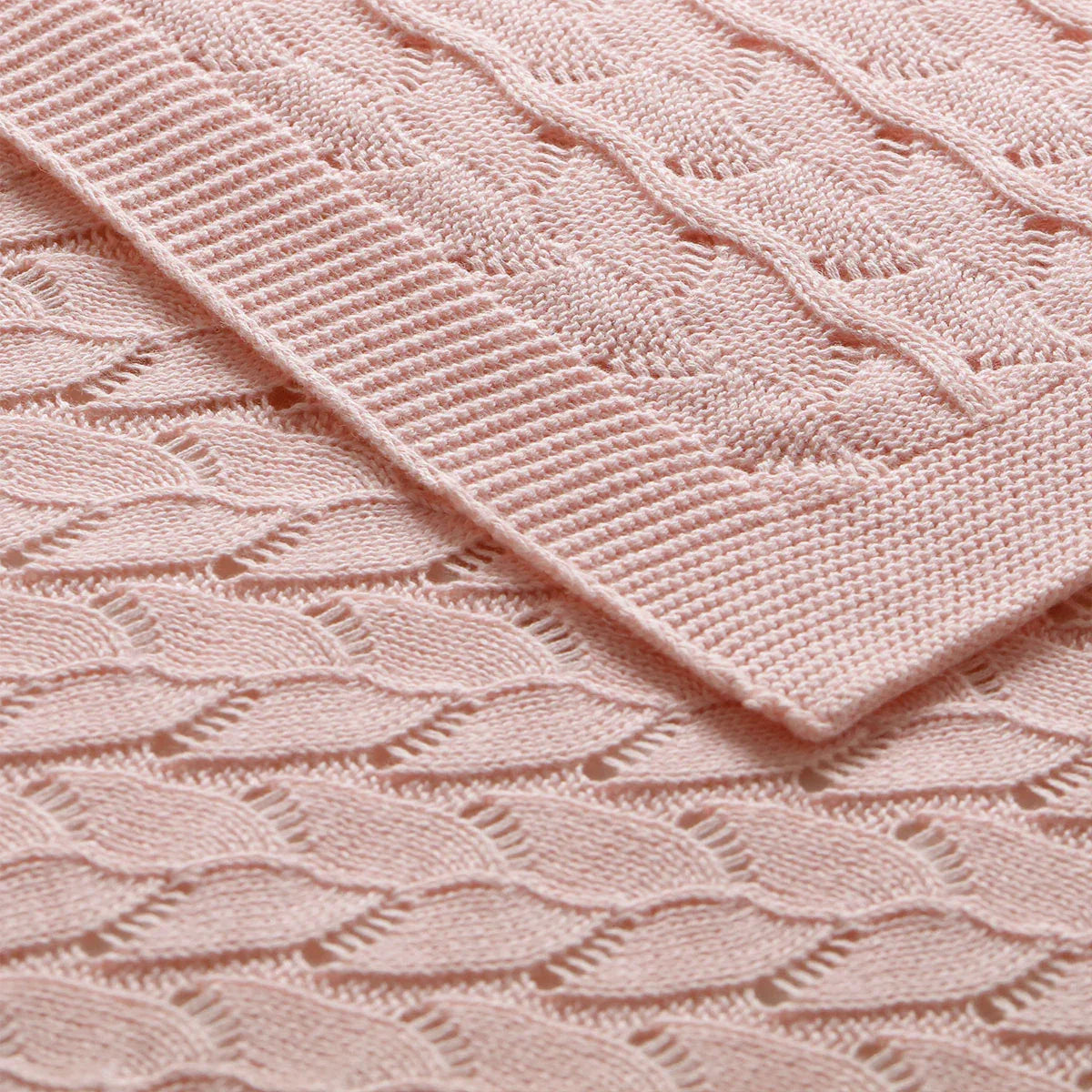 Little Gem Lyla Blush Cotton Baby Blanket 75 x 100 cm - Mekamart Australia