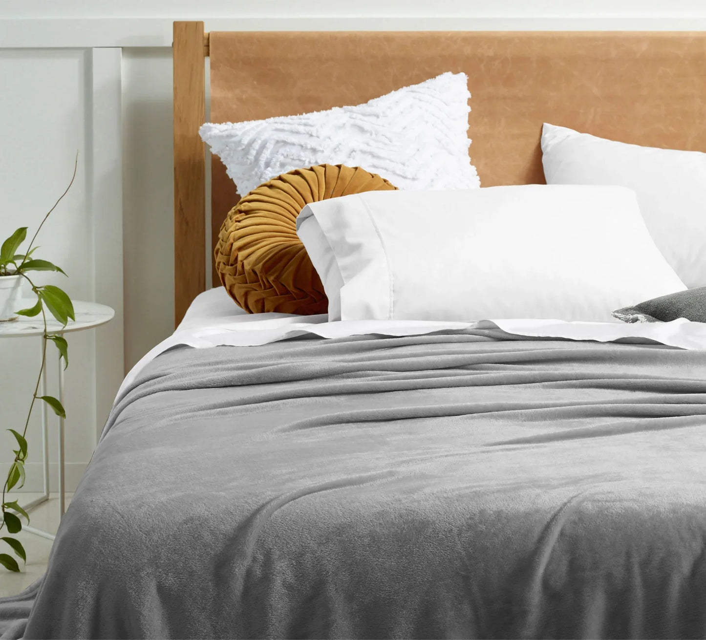 Accessorize Super Soft Blanket Queen/King Grey - Mekamart Australia