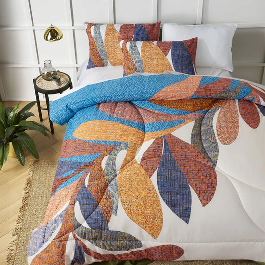 Accessorize Sorrel White Foliage 3 Piece Comforter Set Queen - Mekamart Australia