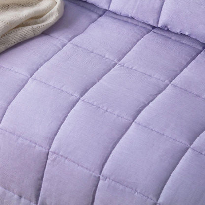 Vintage Design Homewares Lilac French Linen Coverlet Set King - Mekamart Australia