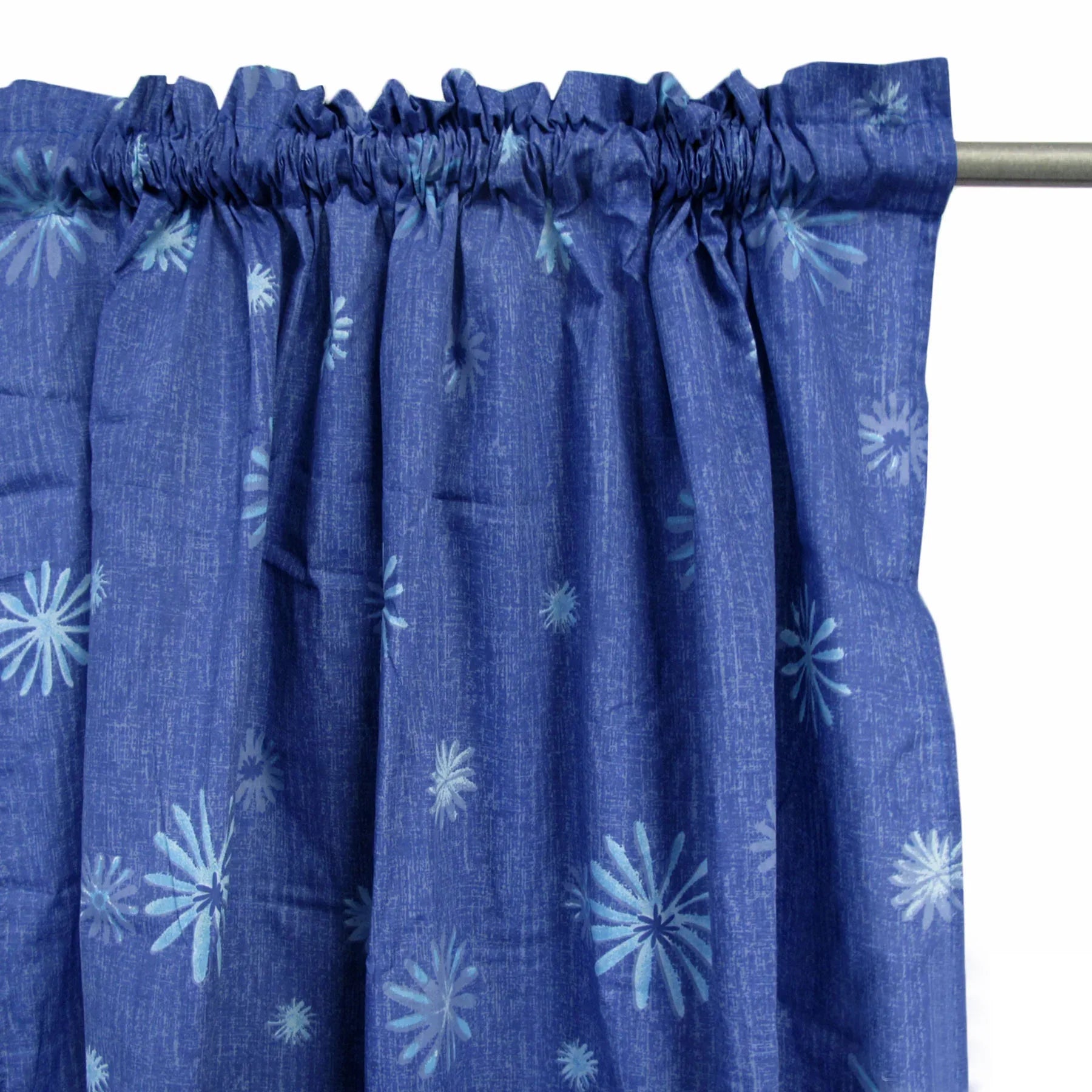 Pair of Polyester Cotton Rod Pocket Pacific Daisy Curtains - Mekamart Australia