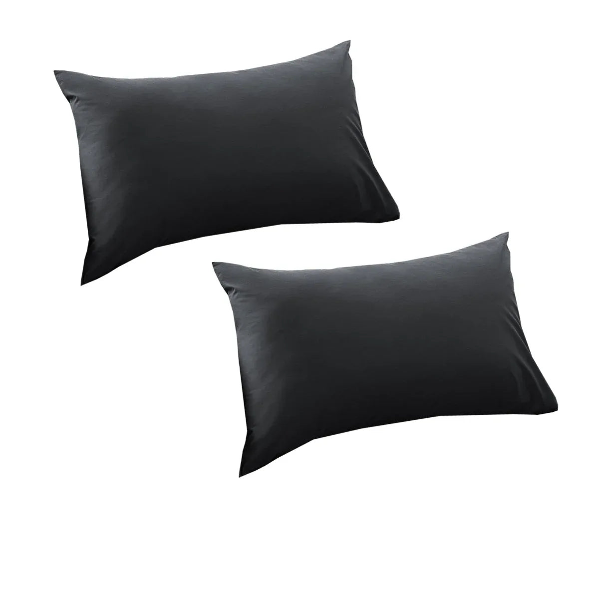 Accessorize Charcoal 400TC Bamboo Cotton Pair of Standard Pillowcases 48 x 73 + 15cm - Mekamart Australia