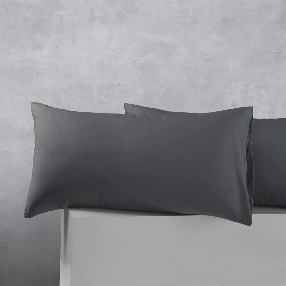Accessorize Pair of Cotton Polyester King Pillowcases Charcoal - Mekamart Australia