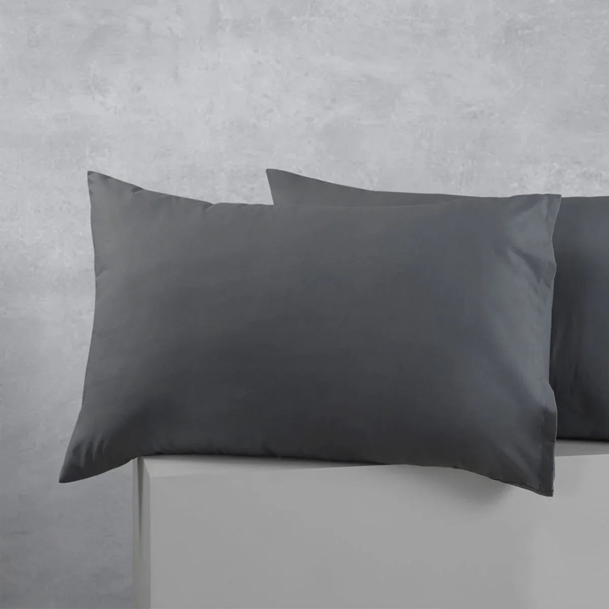 Accessorize Pair of Cotton Polyester Standard Pillowcases Charcoal - Mekamart Australia