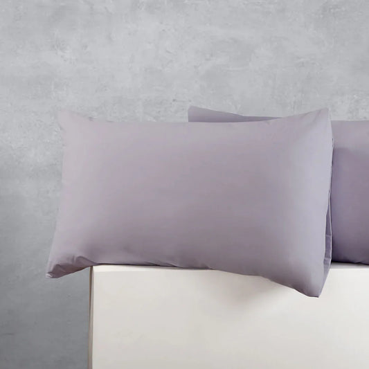 Accessorize Pair of Cotton Polyester Standard Pillowcases Silver - Mekamart Australia