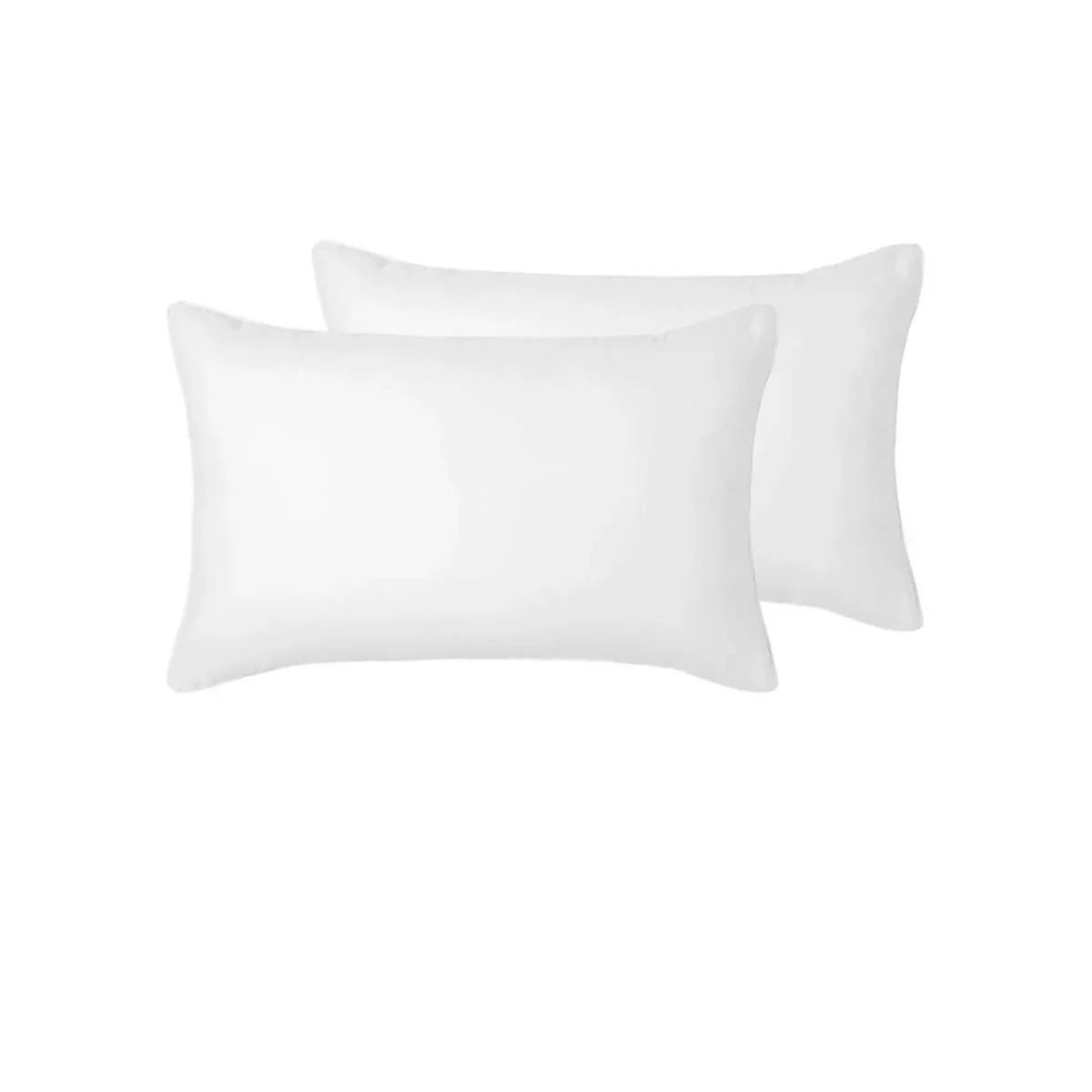 Accessorize Pair of White Piped Hotel Deluxe Cotton Standard Pillowcases - Mekamart Australia