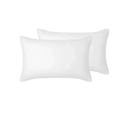 Accessorize Pair of White Piped Hotel Deluxe Cotton Standard Pillowcases - Mekamart Australia
