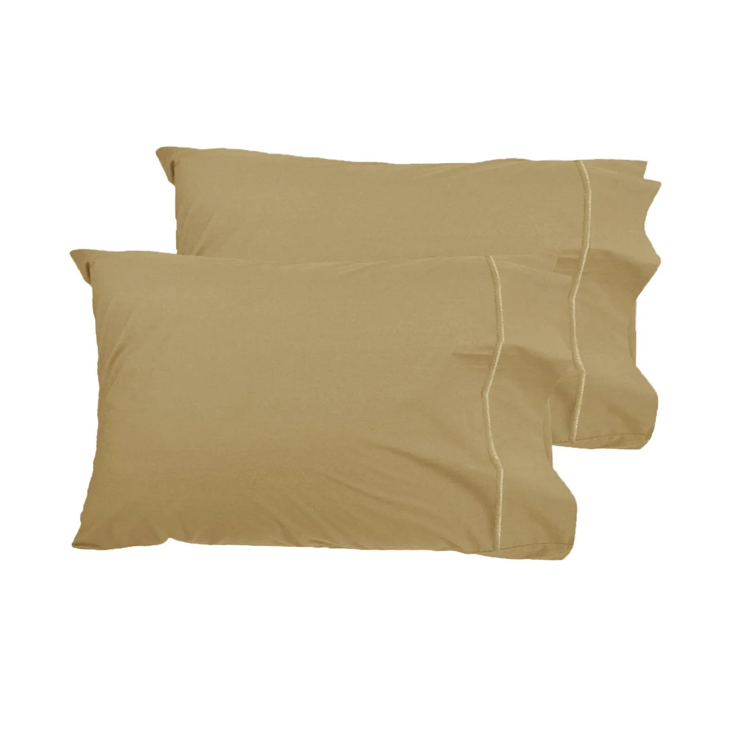 Grand Aterlier Pair of Queen Sized Pillowcases - Royal Gold - Mekamart Australia