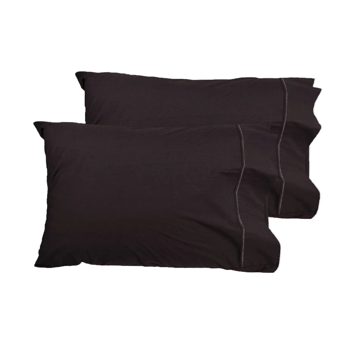 Grand Aterlier Pair of Queen Sized Pillowcases - Walnut - Mekamart Australia