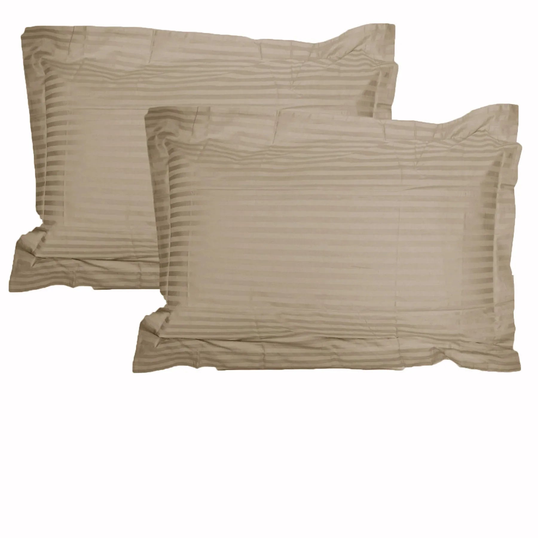 Accessorize 325TC Pair of Stripe Jumbo / Queen Pillowcases Linen - Mekamart Australia