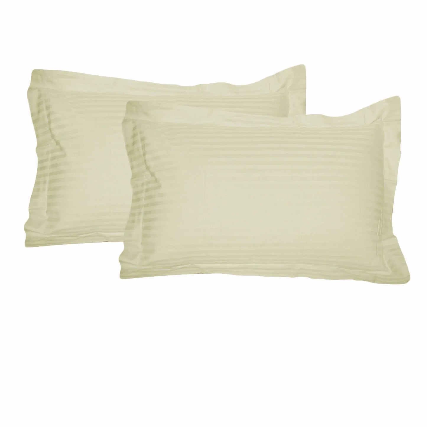 Accessorize 325TC Pair of Tailored Standard Pillowcases Ecru - Mekamart Australia