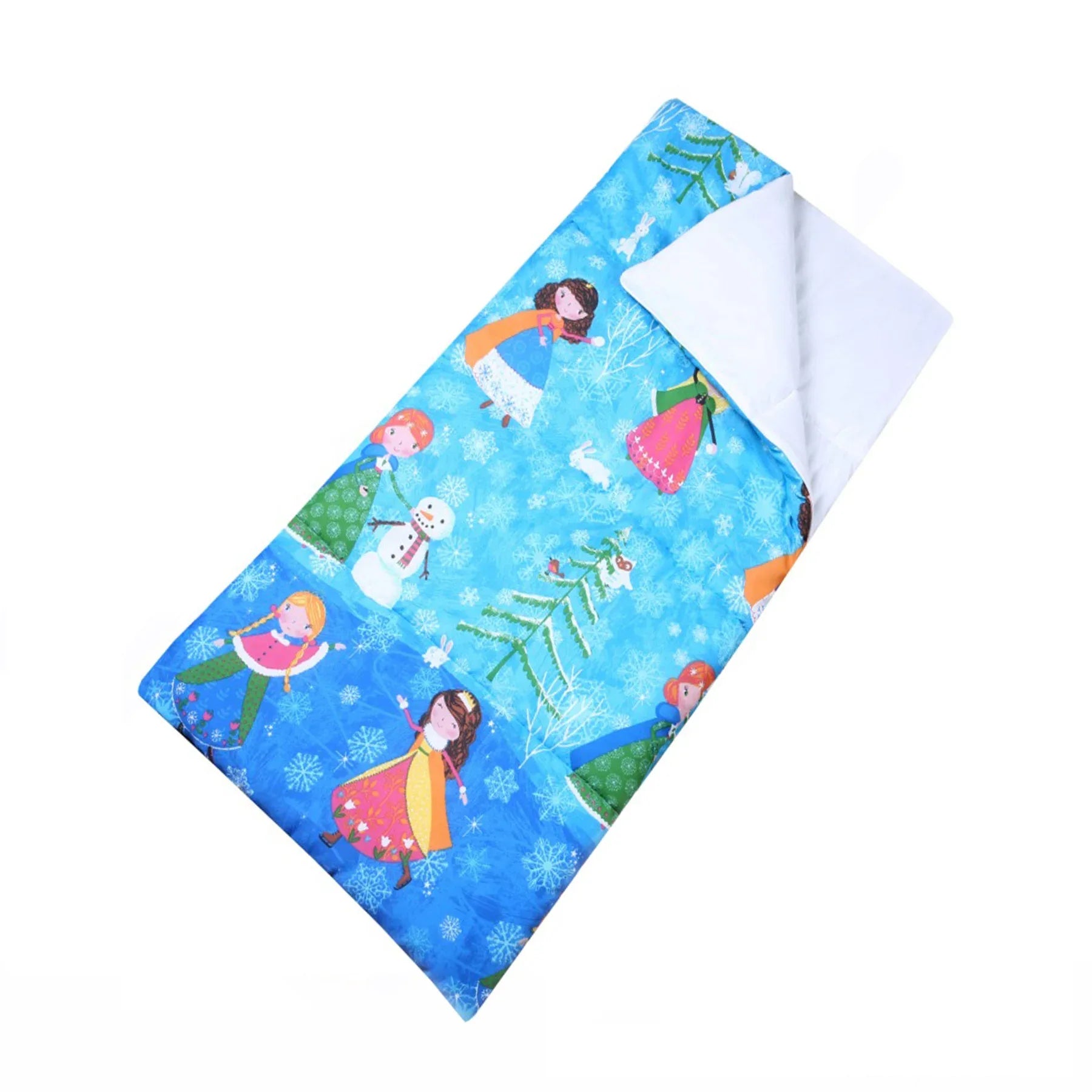 Happy Kids Glow in The Dark Sleeping Bag Snow Princess - Mekamart Australia