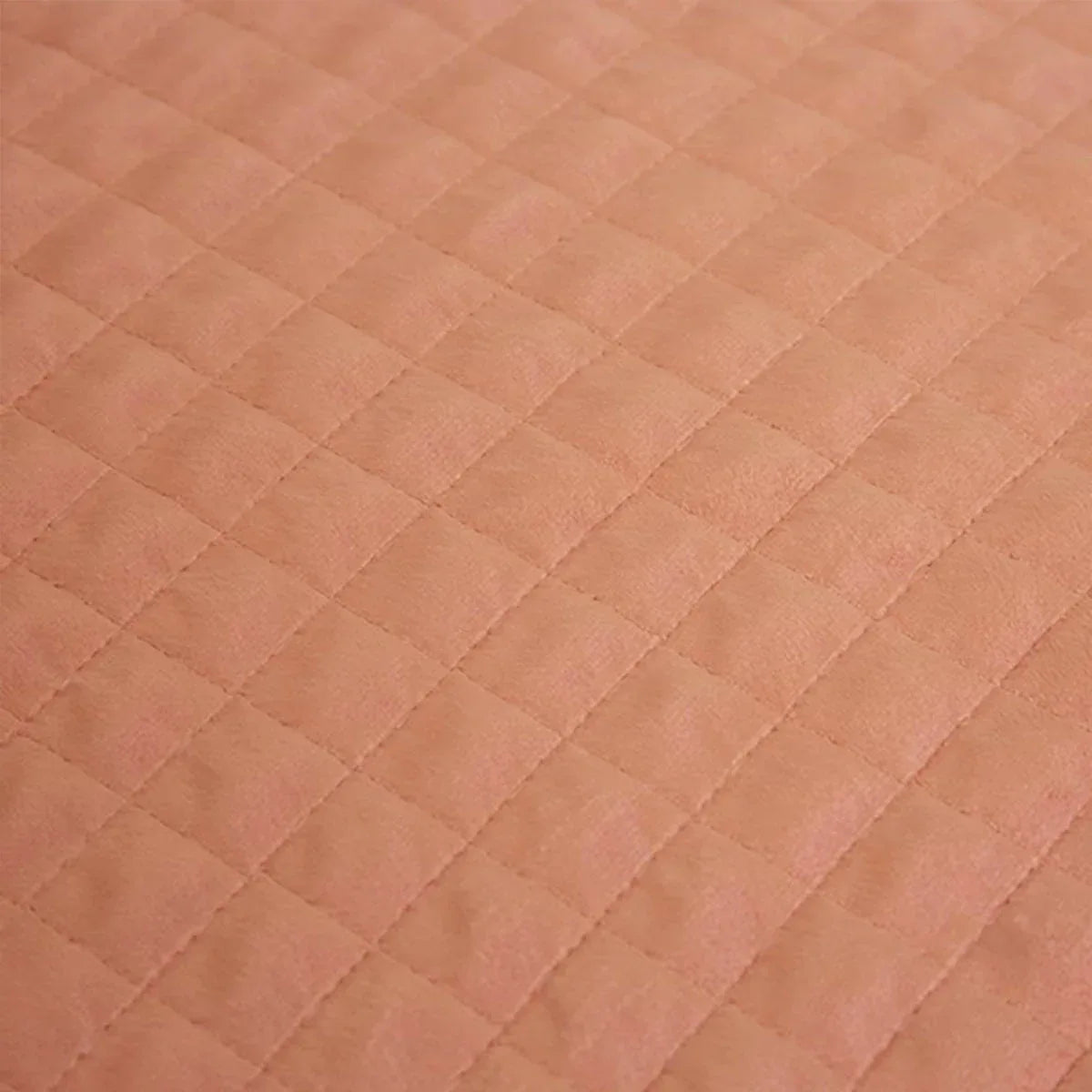 J.Elliot Home Adela Clay Pink Velvet Quilted Coverlet Set Queen/King - Mekamart Australia