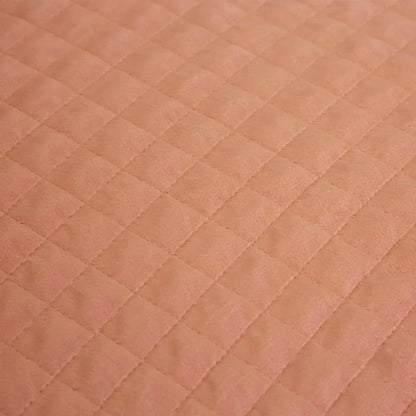 J.Elliot Home Adela Clay Pink Velvet Quilted Coverlet Set Queen/King - Mekamart Australia