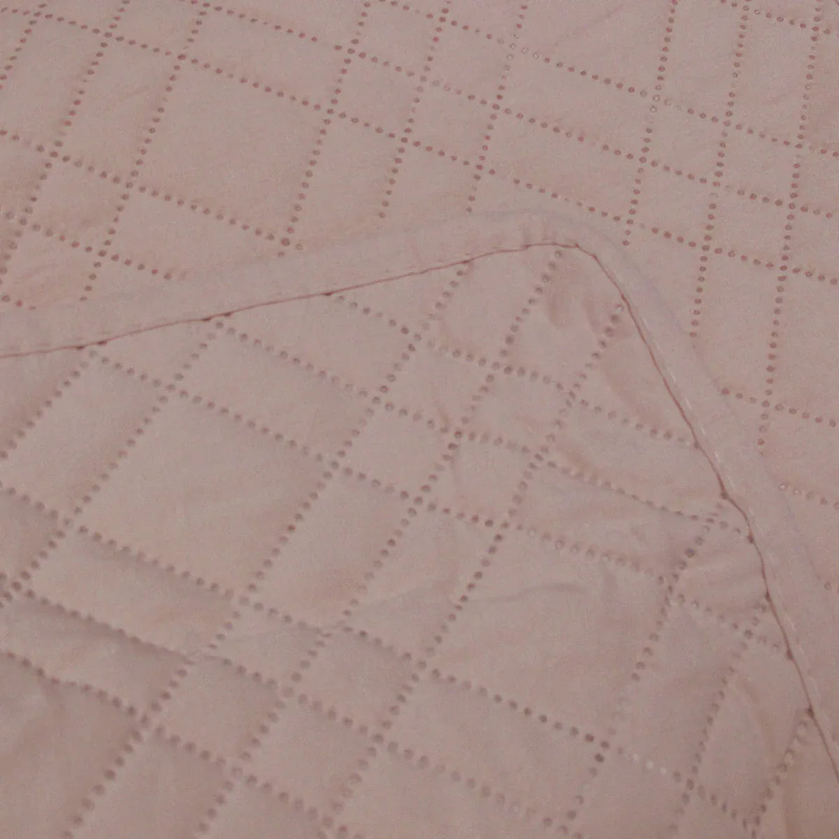 Jane Barrington Morris Blush Ultrasonic Embossed Lightly Quilted Reversible Coverlet Set King - Mekamart Australia