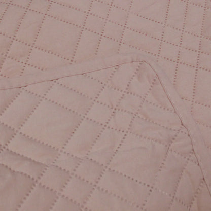 Jane Barrington Morris Blush Ultrasonic Embossed Lightly Quilted Reversible Coverlet Set King - Mekamart Australia