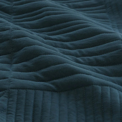 Ardor Finley Navy 3 Pcs Quilted Coverlet Set Queen/King - Mekamart Australia