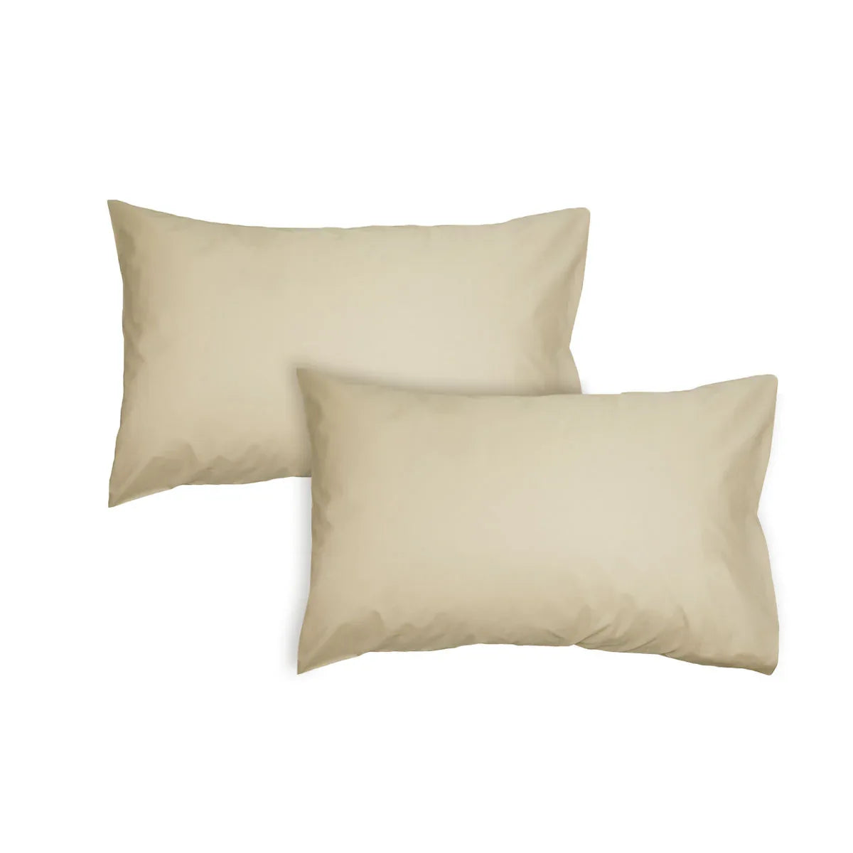 Algodon Pair of 300TC Cotton Standard Pillowcases Stone - Mekamart Australia