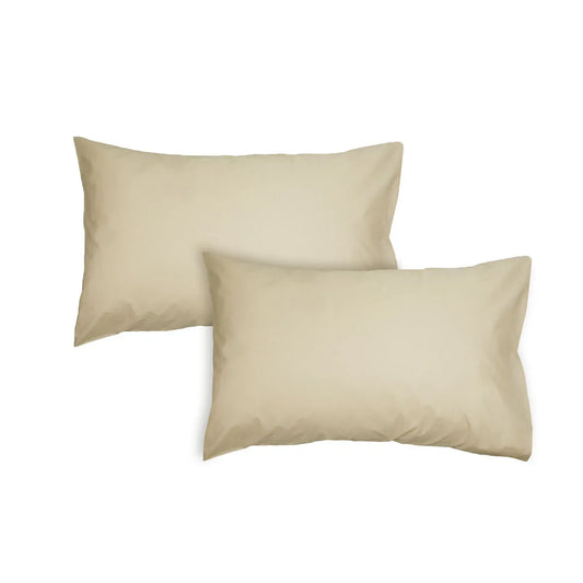 Algodon Pair of 300TC Cotton Standard Pillowcases Stone - Mekamart Australia