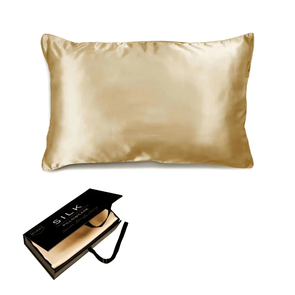 Ardor Mulberry Silk Standard Pillowcase Golden Princess - Mekamart Australia