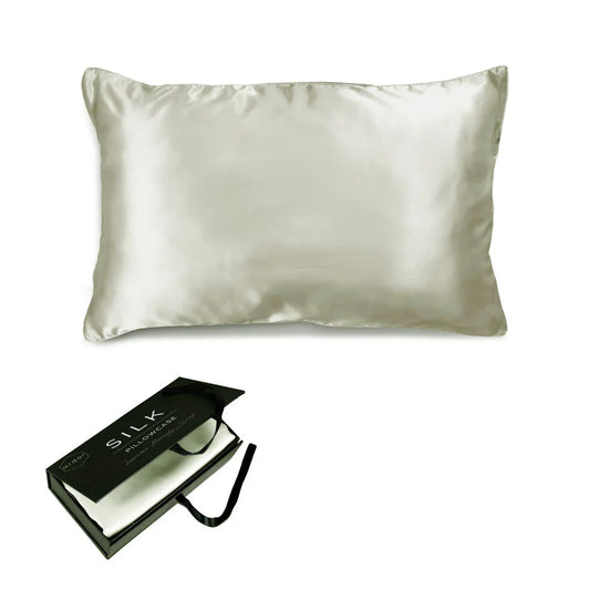 Ardor Mulberry Silk Standard Pillowcase Silver Nights - Mekamart Australia