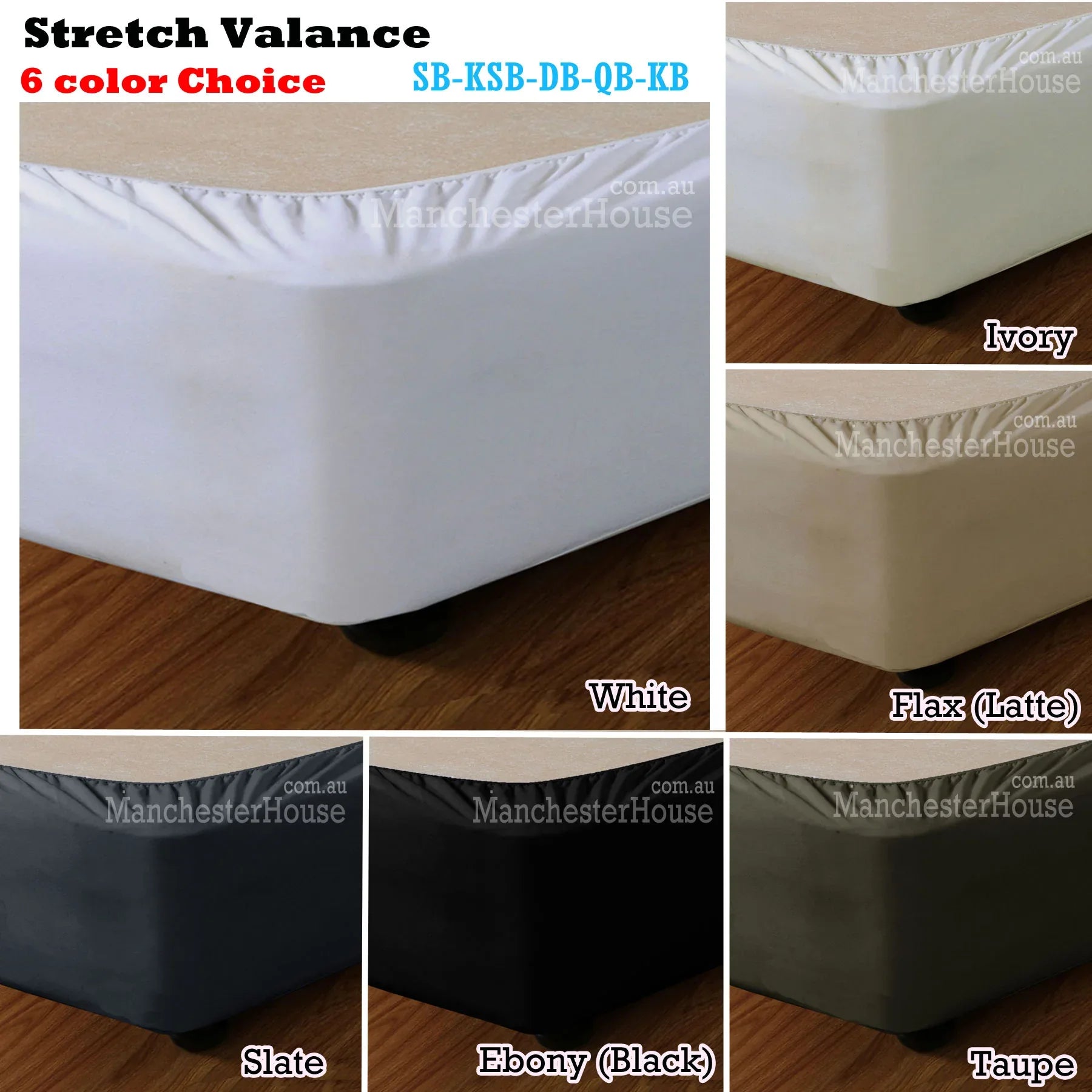 Apartmento Stretch Valance Slate LONG SINGLE - Mekamart Australia